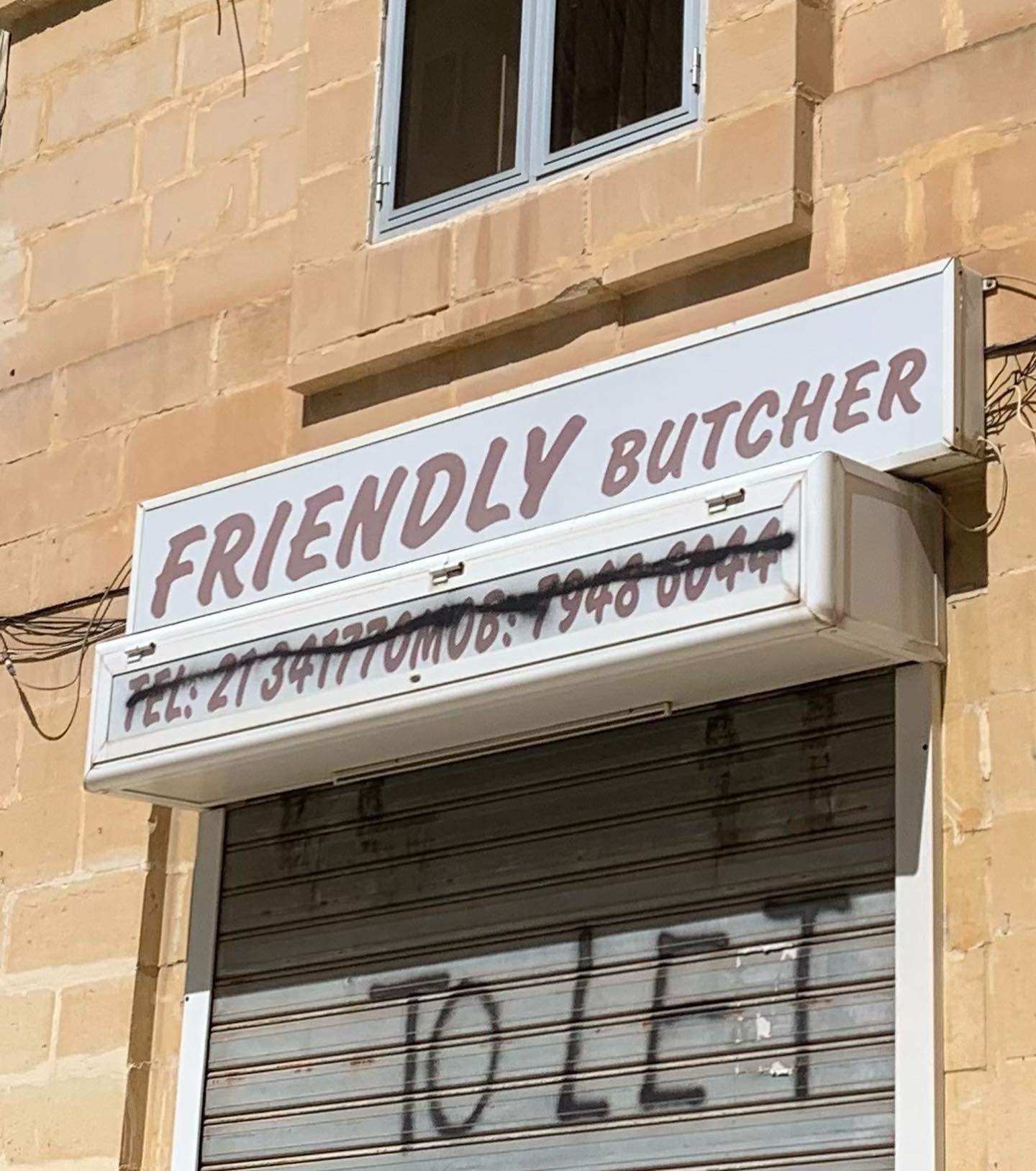 From now on i would like to be called “The friendly butcher” #malta #friendlybutcher