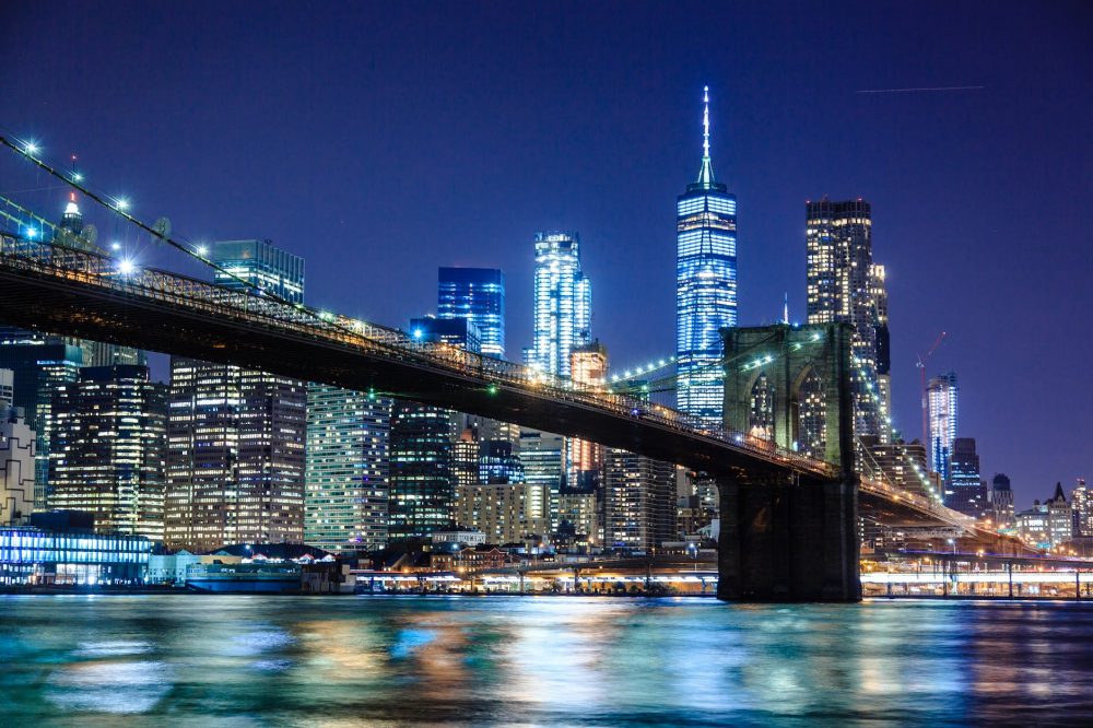 New York City - photography of bridge during nighttime